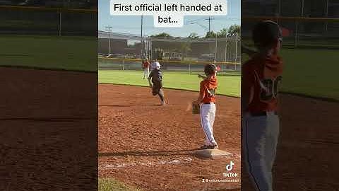 First ever Left Handed at bat…