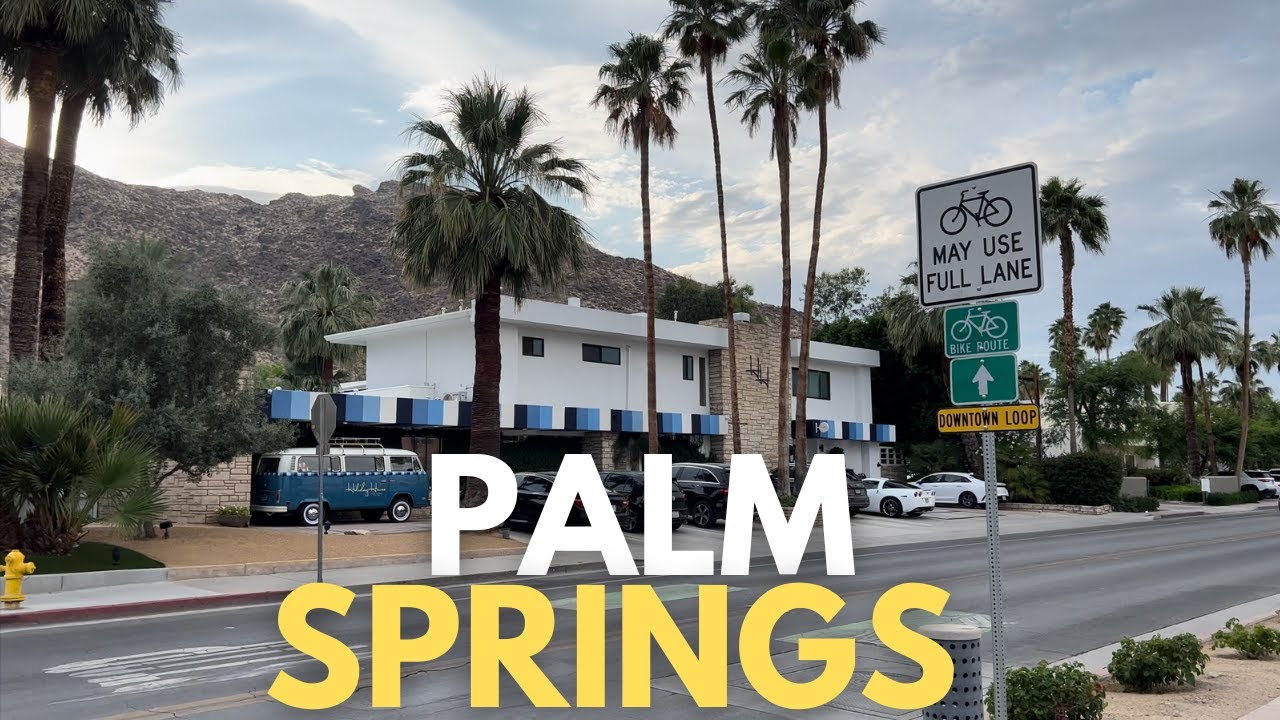 Downtown Palm Springs Walking Tour 4K