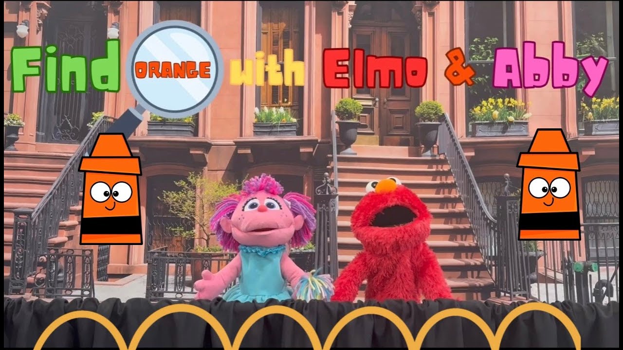 Sesame Street 🔎 FIND ORANGE WITH ELMO & ABBY 🔍 A KD Productions Puppet Show