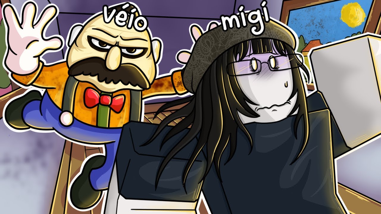 uma lerda INVADINDO casa de um VELHO no roblox