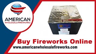 119 Shot Gold Comets and Shells - Dominator 1.4 Pro … Available at American Wholesale Fireworks!