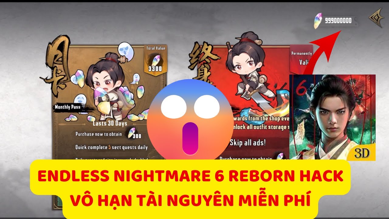 Endless Nightmare 6 Reborn HACK CÁCH TÔI NHẬN FULL TÀI NGUYÊN MIỄN PHÍ TRÊN IOS/ANDROID