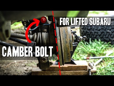 How to ADJUST CAMBER on your LIFTED SUBARU using CAMBER BOLTS