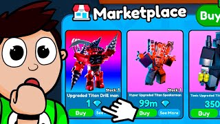 ¡Pasé 24 HORAS en el Marketplace de Toilet Tower Defense! (Roblox)