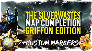 Guild Wars 2 - Silverwastes Map Completion with Custom Markers