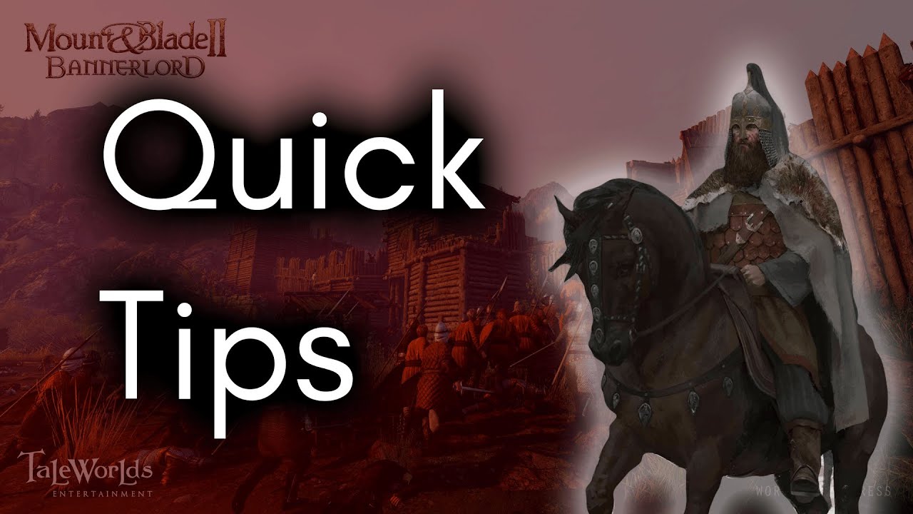 Bannerlord Tips What A Beginner Learned On Day 1 YouTube
