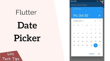 Flutter: Date Picker