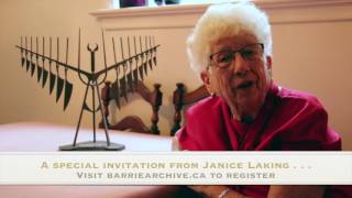 Play video: Barrie Historical Archive Promo - A special invitation from Janice Laking