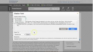 Citing from a Gale Database