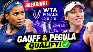 BREAKING! Coco Gauff vs Jessica Pegula OFFICIALLY Qualify for the 2026 WTA Finals!