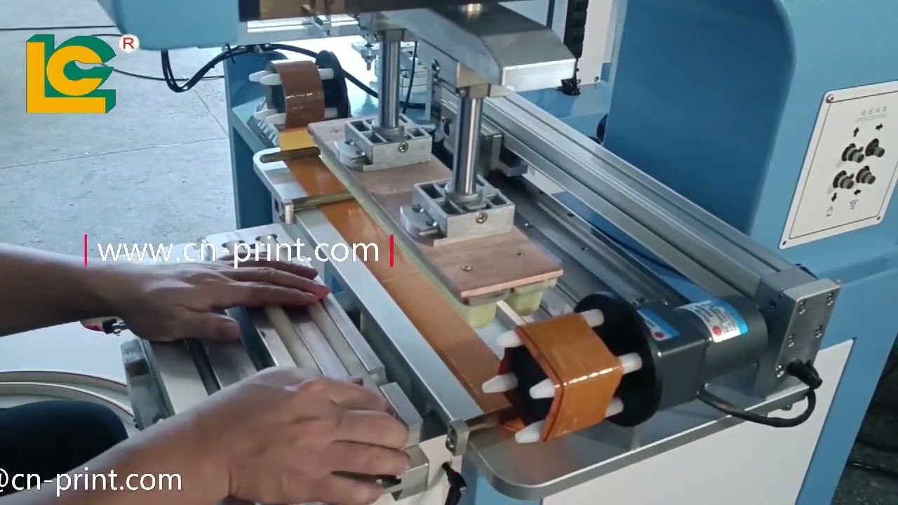 PLC one color closed ink cup pad printing machine with pad clean LC-PM1-200XT