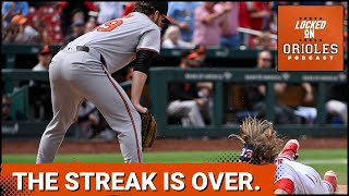 Orioles historic streak ends as they are swept by the Cardinals