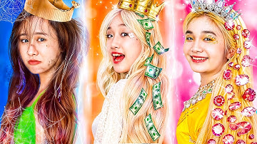 Nghèo Vs Giàu Vs Siêu Giàu Tại Vũ Hội! Ai Sẽ Trở Thành Công Chúa Trong Gia Đình Hoàng Gia?