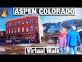 Aspen Colorado Winter Walking Tour - Walking Trails for Treadmill - 4k City Walks Virtual Walk