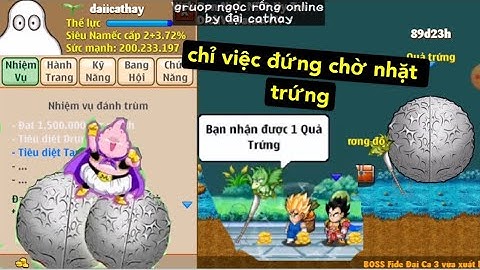 Thủ Thuật Săn Trứng Mabư Cực Kì Đơn Giản Của Đại Cathay , Đứng Chờ Nhặt Trứng - ngọc rồng online