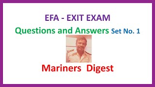 EFA - EXIT EXAM - Questions and Answers Set No. 1