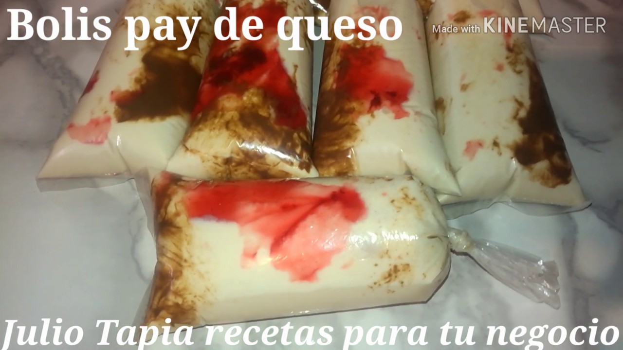 Bolis de pay de queso bolis helados gourmet