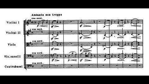 Pyotr Ilyich Tchaikovsky - Elegy for string orchestra (audio + sheet music)