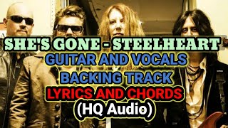 She's Gone - STEELHEART [No Guitar🎸, No Vocals🎤 With Lyrics And Original Chords]
