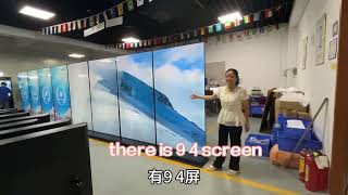 Indoor 75 98 Floor Standing 4K Full Screen Advertising Machine Monitor for Digital Signage