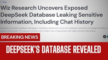 DeepSeek’s Sensitive Data Exposed | Over 1 Million Logs Leaked