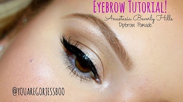 Eyebrow Tutorial: Anastasia Beverly Hills Dipbrow Pomade