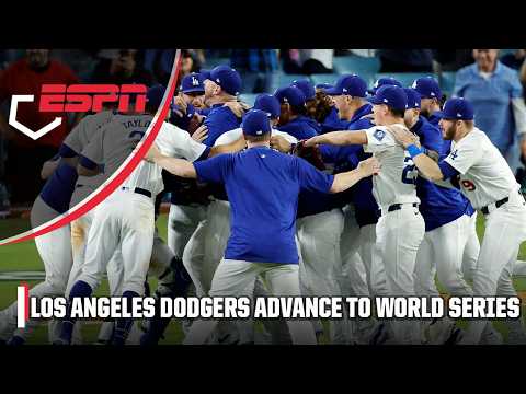 THE LOS ANGELES DODGERS ADVANCE TO THE 2024 WORLD SERIES ⚾️ | ESPN MLB