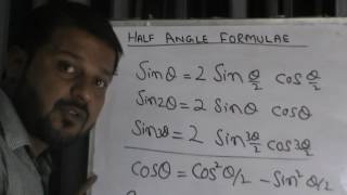 Half angle formulae 1st year