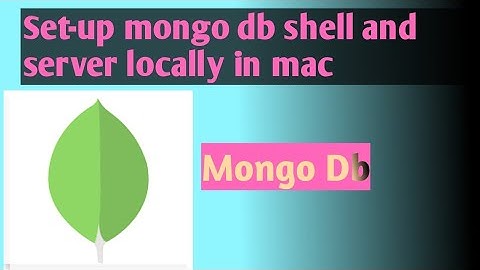 Setup mongo shell and mongo server locally in MAC