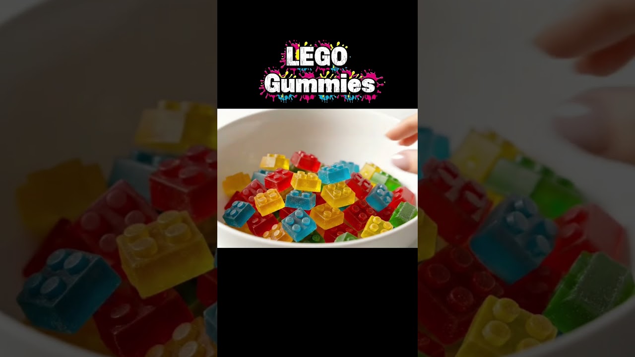 Edible LEGO?! ASMR with Gummy Bricks