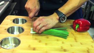 Ming Tsai shares a bamboo butcher block with a design element that makes it stand out from the rest.