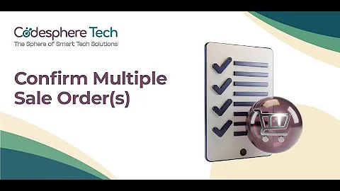 Confirm Multiple Sale Order(s) - Odoo Apps