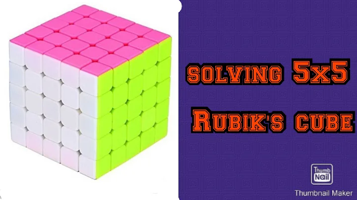 Solving a 5x5 rubik's cube in about 8 minutes