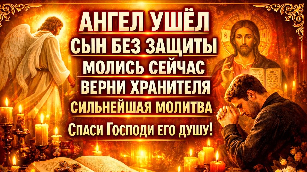 26 февраля АНГЕЛ-ХРАНИТЕЛЬ ОТСТУПИЛ ОТ СЫНА – ВЕРНИ ЕГО ЭТОЙ МОЛИТВОЙ НЕМЕДЛЕННО!