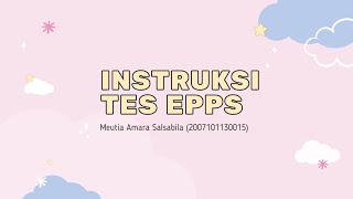 Instruksi Tes EPPS