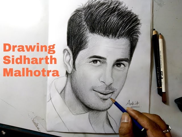 Portrait of Siddharth Malhotra by zhraa1990 on Stars Portraits