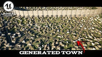 "Procedurally Generated Town in Unreal Engine 5 – PCG Showcase!"🌿....