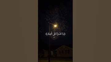 ياحسرة علي العباد بصوت هادئ جدا | شريف مصطفي | سورة يس