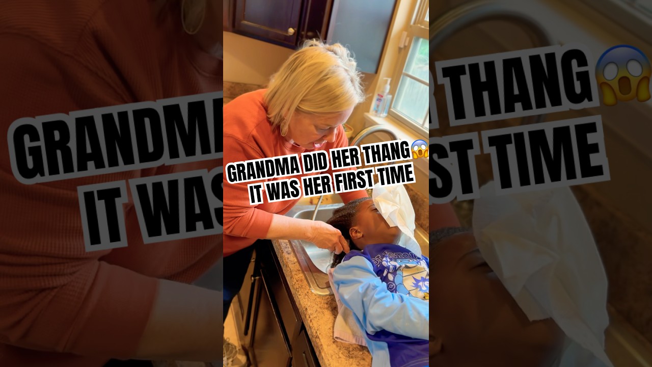 😱WHITE GRANDMA WASHED HIS 4C HAIR 