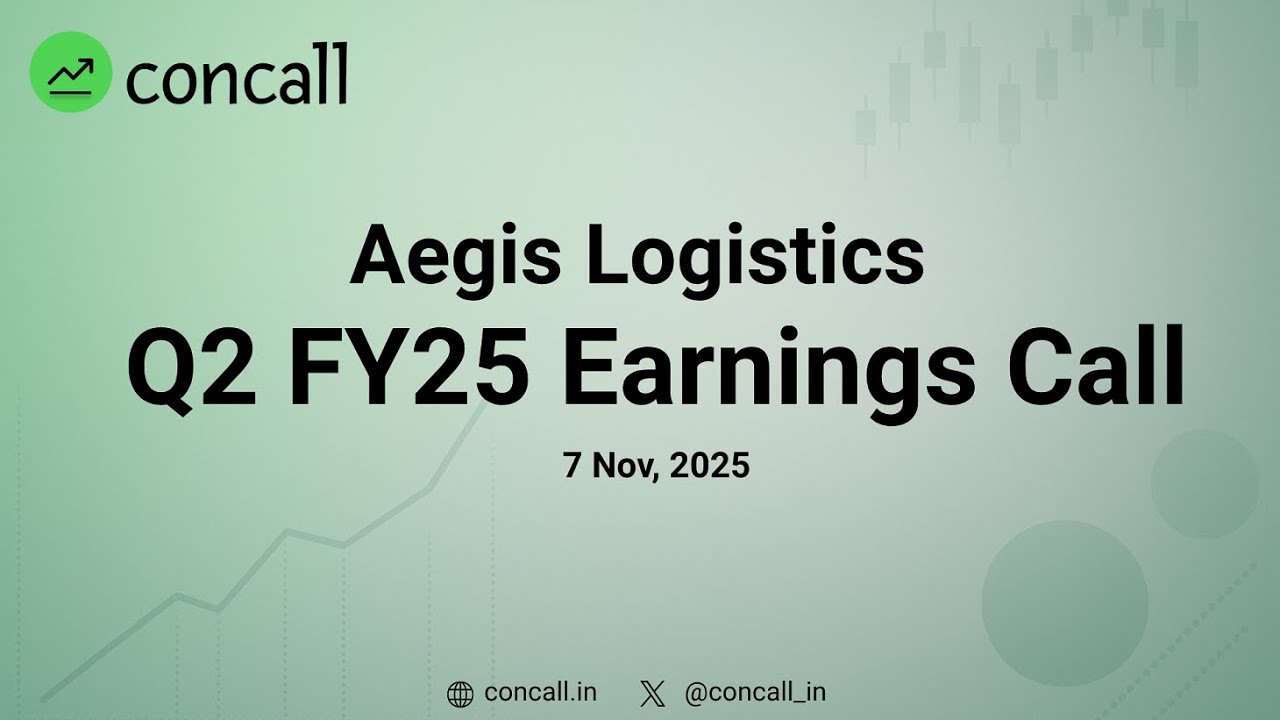 Aegis Logistics Q2 FY26 Earnings Conference Call | Concall.in