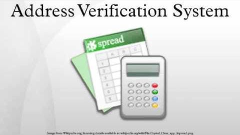 Address Verification System