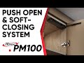 How to install push to open door opener hydraulic soft close system  wardrobe cabinet