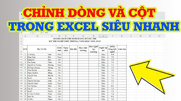 Cách chỉnh dòng và cột trong Excel vừa nội dung siêu dễ