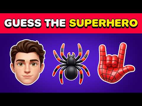 Can You Guess The Superhero By Emoji? 🦸‍♂️ Marvel & DC Quiz