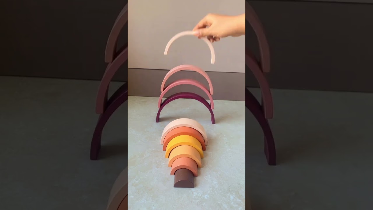 Wooden Arch Blocks Stacker