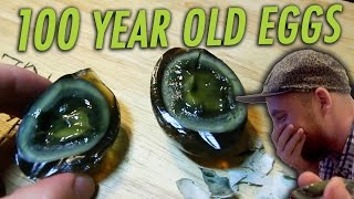Eating a 100 Year Old Century Egg Challenge