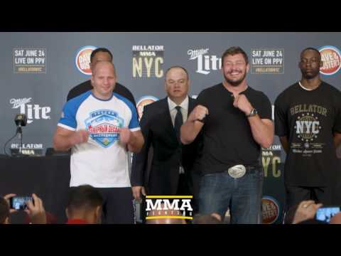 Bellator NYC Press Conference Staredowns (w/commentary) - MMA Fighting