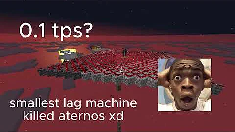 Crashed Aternos With SMALLEST LAG MACHINE | minecraft