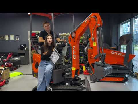 Мини-экскаватор GTM G-Tex (1800кг/2.13м), видео 1