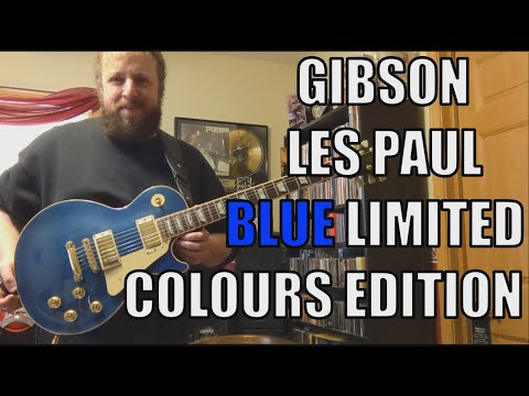 1990 GIBSON LES PAUL BLUE LIMITED COLOURS EDITION - YouTube
